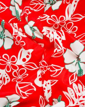 Polynesian fabric TAMARI Red - Tissushop